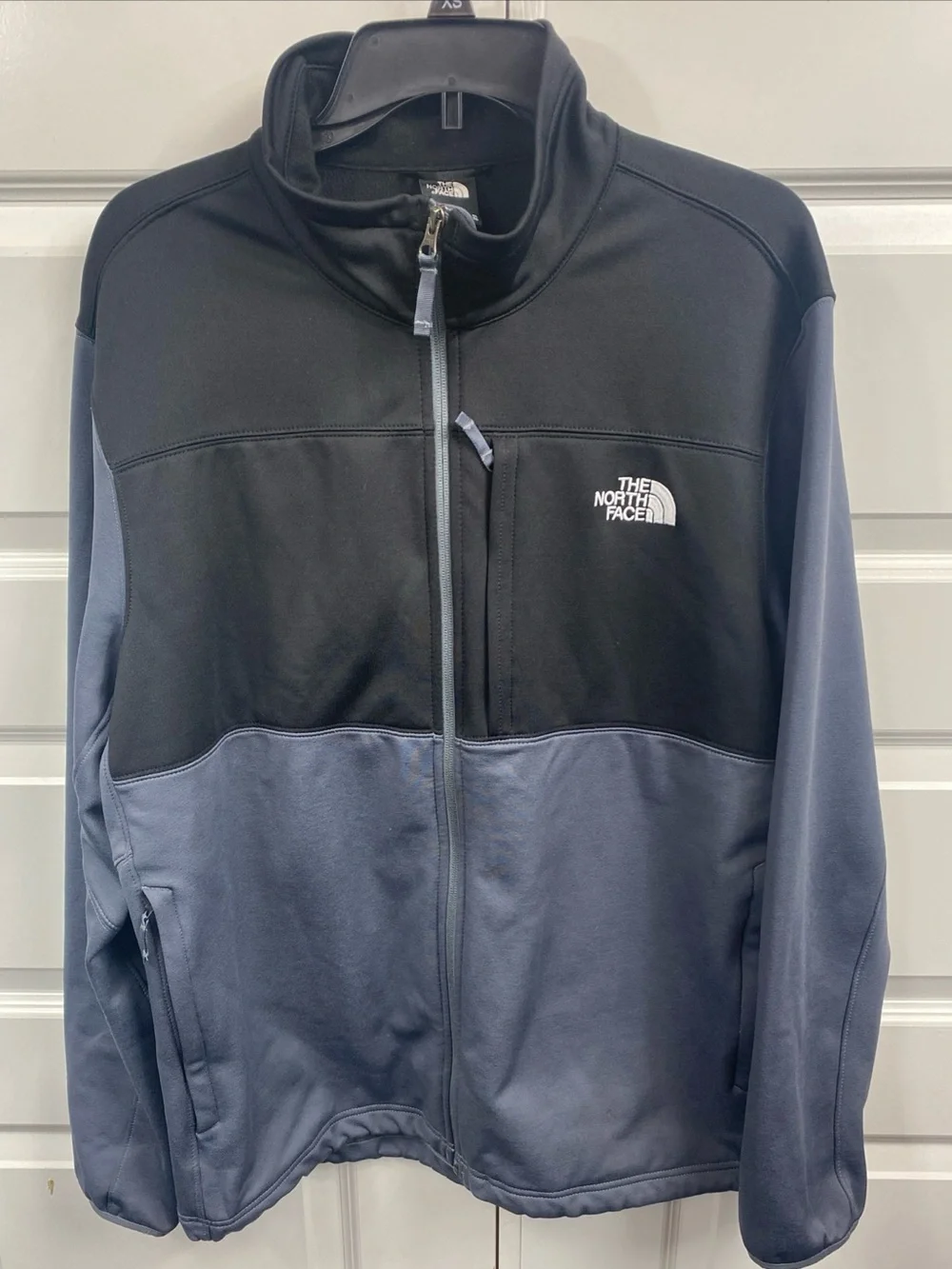 The North Face Men's Black Gray Full Zip Jacket XL Outdoor Casual Extra Large